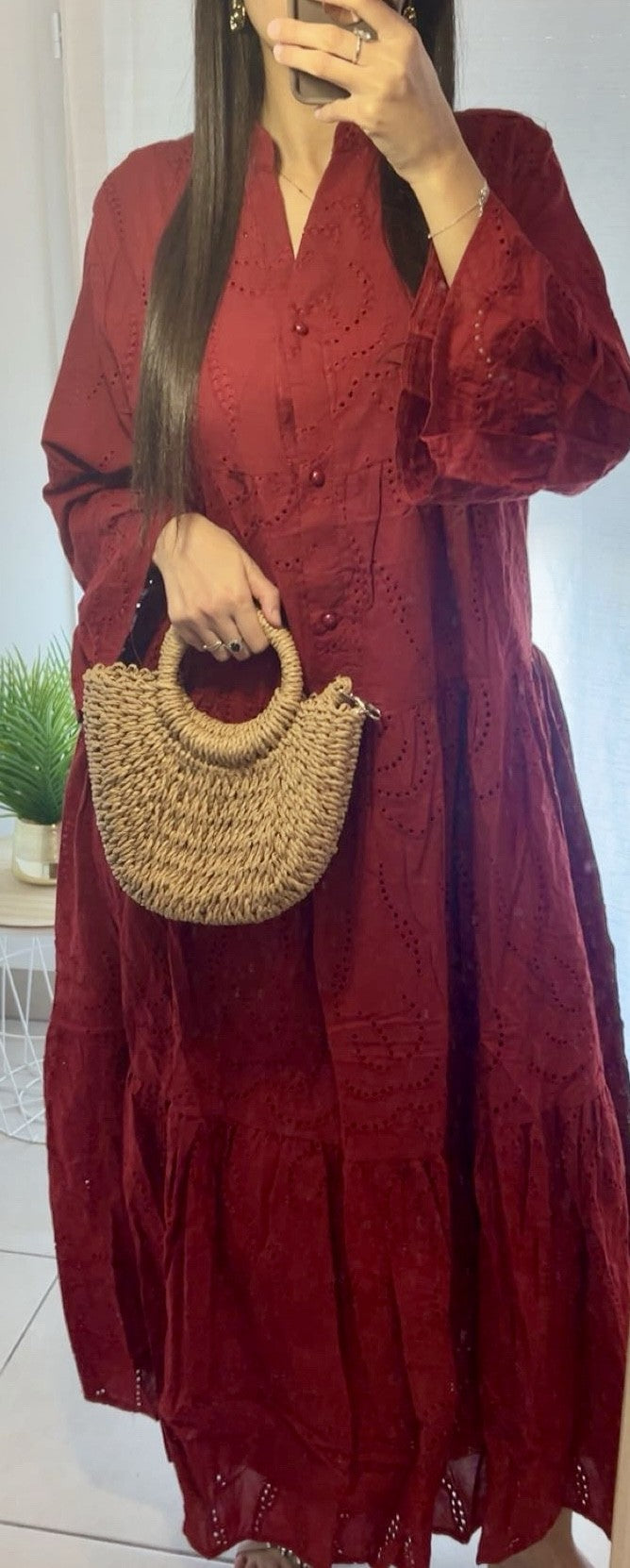 Robe brodée